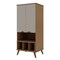 Manhattan Comfort Hampton 26.77 Display Cabinet, Off White and Maple Cream 14PMC11 - alternate 6
